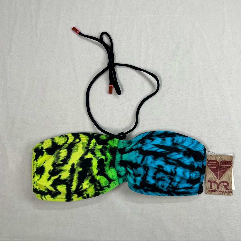 TYR HB Mojave Tie Dye Bandeau Bra w/Pads Bikini Swim Top Only